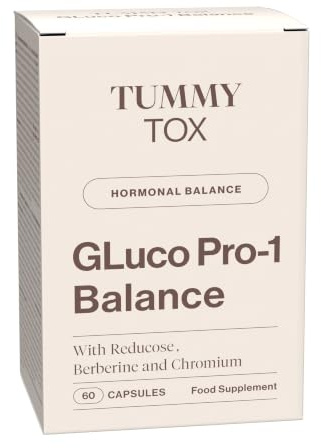 TummyTox GLuco PRO-1 Balance con Berberina 500 mg y Cromo, 60 Cápsulas