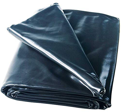 Heissner Teichfolie PVC schwarz, Stärke 1,00 mm | 6-48 m² (4x4m)