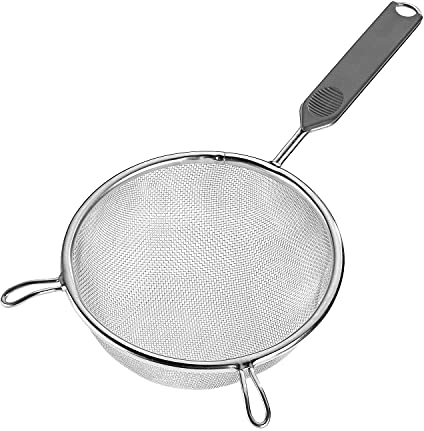 Westmark Haushaltssieb, Traditionell, ø 10 cm, Rostfreier Edelstahl/Kunststoff, Silber/Schwarz, 12822270