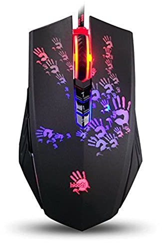 Bloody A60L Optical Gaming Mouse with Light Strike (LK) Switch & Scroll - Fully Programmable and Advance Macros (A60L)
