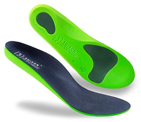 Edison Elite XXII Prodiatry Orthotic Insoles Plantar Fasciitis Support Arch Support Insoles (L: UK 8.5-10)