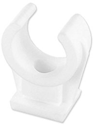 50 Stück Rohrclip einfach aus Kunststoff - 28 mm
