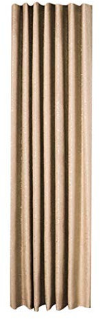 Xmiral Gardine Lilie Hei遬r鋑en 謘en Scheibengardine lichtdicht Thermovorhang Verdunklungsvorhang Dekoration 240cmx135cm(B Beige)