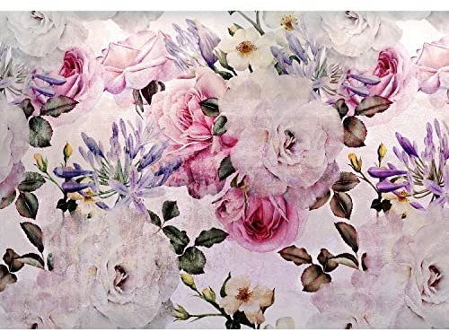 Runa Art Fototapete Blumen Rosen 352 x 250 cm Vlies Tapeten XXL Moderne Wandtapete Wohnzimmer Schlafzimmer Rosa 9309011b