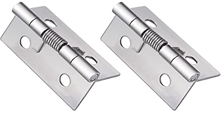 2 pezzi di cerniera a molla autolmente aperta, 304 cardini per porte a molla auto-apertura in acciaio inossidabile, cerniere di apertura automatica per finestre, armadi, 80×66×2MM