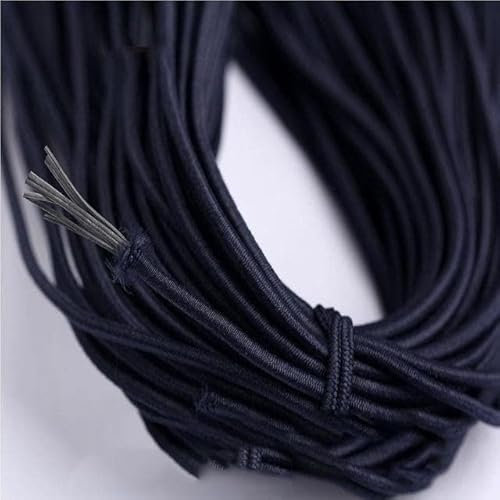 ALRIUS Banda elástica Redonda Colorida de 100M y 2mm, Cuerda elástica Redonda, Banda de Goma, línea elástica, Accesorios de Costura DIY