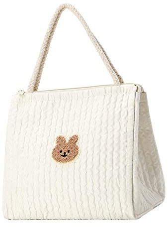 Duiaynke Wickeltasche für Kinderwagen, geeignet zur Aufbewahrung von Babyflaschen oder Tassen, Tasche für Handtücher, Windeltaschen (Beige)