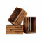 PINEEA cassette legno piccole - cassetta di legno 30x20x15 - Fiammato Multifunzionali Decorative - Per Frutta, Verdura, Vino o Libri (3 Pezzi)