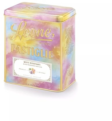 Leone Pastiglie Miste Dissetanti 800gr Elegante Confezione in Latta