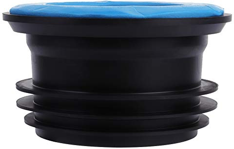 Leopacat Anello di Tenuta Per WC, Anello di Tenuta Universale per Wc Addensato Guarnizione per Ciotola Senza Cera Flangia Anelli in Gomma Connettore per Isolamento Kit Sostituzione a Prova Perdite