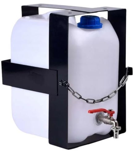 Wasserkanister 10l aus Kunststoff, Wasserbehälter mit Hahn, Trinkwasserkanister Kanister Behälter Wassertank, Kunststoffkanister, für Haus-, Garten-, Auto- und Camping usw, dichten Verschluss