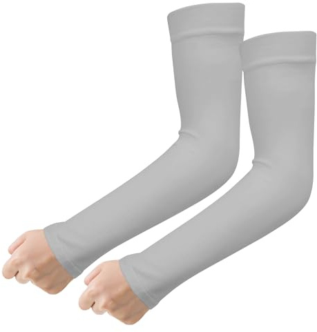 NIEITRK Manchette Gaming,Manchette Bras Homme,Manchon De Compression Bras,Manchon,Manchette Bras Femme,Manchon Bras,Gaming Sleeve,Manchettes Thermiques De Running Homme,Manchette Volley,Gris