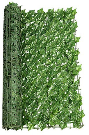 Valla de privacidad de hiedra artificial, valla de hiedra artificial, pantalla de seto de privacidad de jardín, enrejado expandible, imitación expandible para jardín, balcón, paneles tácery, 30 cm x