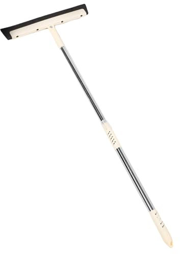 Anneome Beige Floor Squeegee and Bathroom Tile Cleaner Ergonomic Handle for Home and Office Wet Surface Cleaning