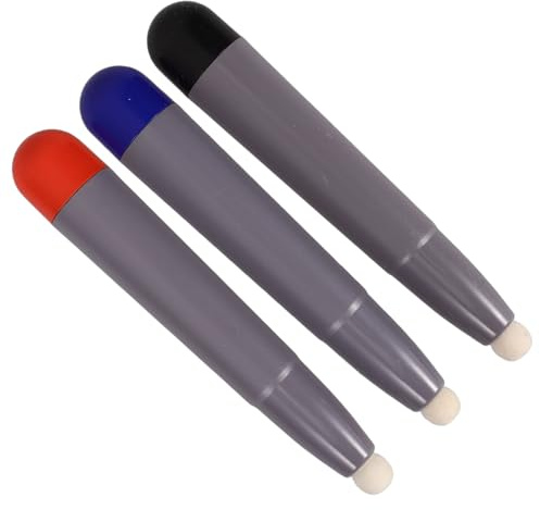 CIYODO Lápiz Capacitivo de Pantalla Táctil para Pizarra, 3 Unidades, Punta de Fieltro, Práctico y Preciso, Adecuado para Presentaciones y Escritura Digital, Colores Rojo Azul Negro