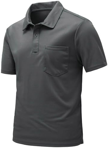 Rdruko Poloshirt Herren Kurzarm mit Brusttasche Polohemd T-Shirts Sommer Golf Polo Shirt Slim Fit für Männer