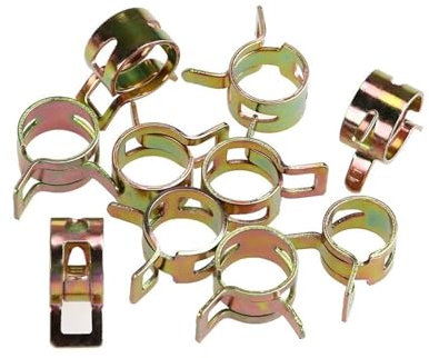 KSeSii 50 Stück Federklemmen, 5 mm, 6 mm, 7 mm, 8 mm, 9 mm, Kraftstoff-Wasserleitungsschlauch, Luftschlauchklemmen, Befestigungszubehör