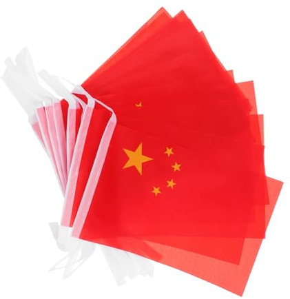 Sosoport Mini Drapeaux Chinois Guirlande De Drapeaux Bannière Pour Événement Sportif Fête Festival Célébration Petite Bannière De Drapeau Portables Décoration Pour Jeux Ouverture