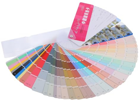 NUOBESTY Nuancier de Peinture Standard Echantillons de Couleurs pour Bâtiment et Meubles Cartes Échantillons Vrac pour Appariement Précis des Couleurs