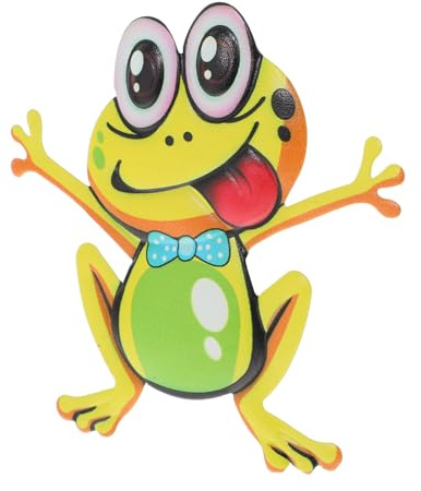 ABOOFAN Funny Frog Wall Hanging Outdoor Garden Decor Ornament for Party Bedroom Bathroom