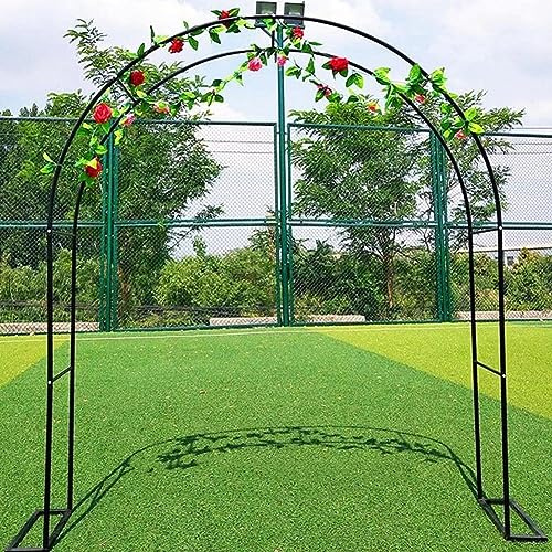 Arche de jardin en acier résistant aux intempéries pour plantes grimpantes, treillage autoportant, pergola, arche de jardin en métal, 1,2 m à 3,5 m de large, vert, 1,4 m x 2,3 m (l x H)