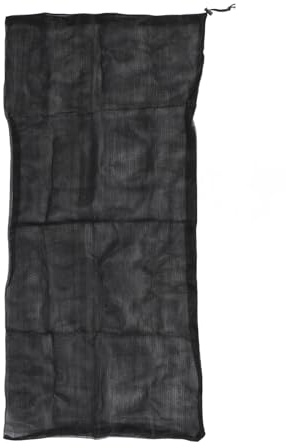 NBVGHPSRW Sac en Filet de Rechange pour déchiqueteuse à Bois, Sac de Collecte de copeaux de Bois pour broyeur de Feuilles de 24x48 Pouces, matériau en Nylon Robuste avec verrous de Corde
