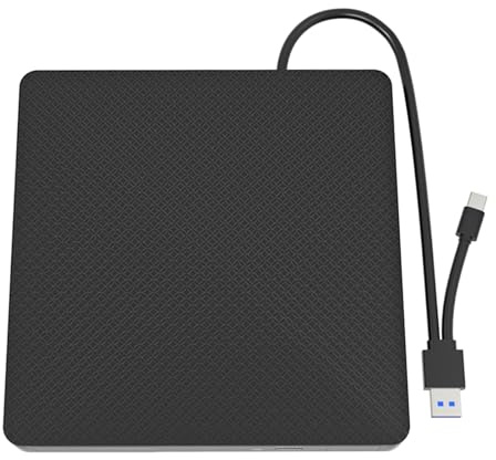 AWJUWHBJ Multiunctional USB3.0 USB C External Optical Drives Burners, Fast Speed DVDs Player for Laptop Desktop Data Transfer External DVDs Drives
