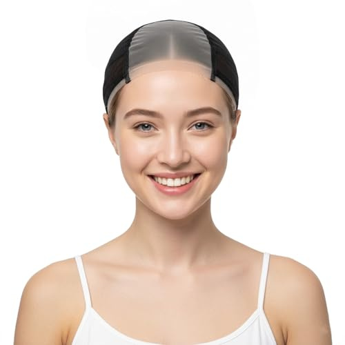 Wig Grip for Women Lace Front, Wig Caps to Hold Wig in Place, Adjustable Wig Grip Band, Comfortable Elastic Wig Grip, Velvet Lace Front Wig Grip Cap for Keeping Wigs in Place(Brown)
