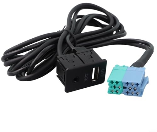 NexRen Adaptador USB AUX, adaptador de puerto USB AUX de radio, montaje de cableado para Hyundai Elantra 2011 2012 2013 Compatibilidad del sistema de audio OEM