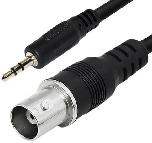 Uqezagpa Cavo di prolunga professionale da BNC a 3,5 mm audio e video, 1 metro, per apparecchiature di radiodiffusione, trasferimento di segnali in rame, materiali di sorveglianza