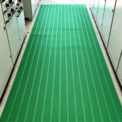 Blazea Pavimento Garage Tappetino Isolante Elettrico in Gomma Antiscivolo, Tappetino di Sicurezza Isolante per Alta Tensione 6000V(Green 3mm,0.8mx2m(2.6'x6.6'))