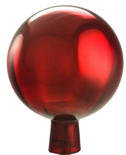 Original Rosenkugel 12 cm rot verspiegelt