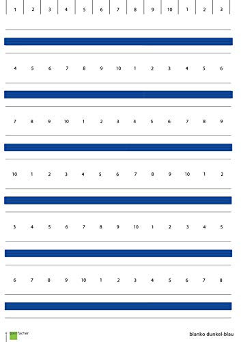 Steinfacher BLANKO Griffregister - dunkel-blau