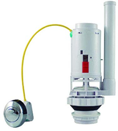 DESCARGADOR CISTERNA DE DOBLE PULSADOR C/CABLE, UNIVERSAL/ECONOMIZADOR DE AGUA