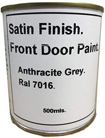 1 x 500ml Satin Anthracite Grey - RAL 7016 Front & Garage Door Paint
