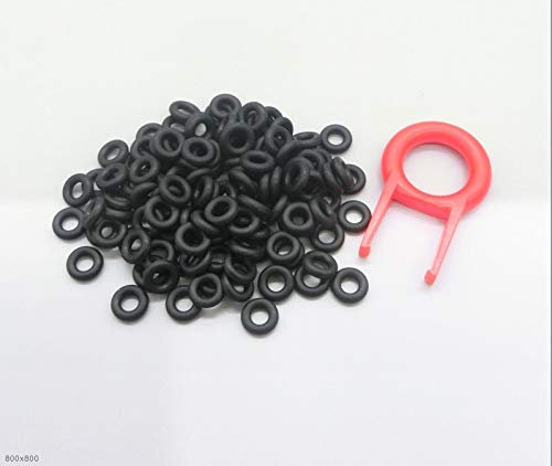 F-MINGNIAN-SPRING 110 x Keycaps O-Ring-Schalter Schalldämpfer für Cherry MX Tastatur-Dämpfer Ersatz Geräuschunterdrückung Tastatur O-Ring-Dichtung, Schwarz, 9x4x2.5mm