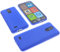 foto-kontor Custodia Compatibile con cellulari Brondi Amico Smartphone S Nero Cover in Gomma TPU di Colore Blu/Azzurro