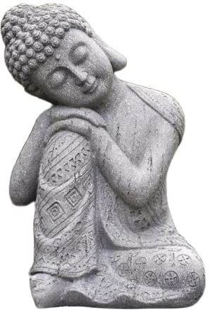 zalati Statuettes de Bouddha endormi - Sculpture décorative pour intérieur/extérieur - Décoration pour la maison, le jardin, la terrasse, le porche