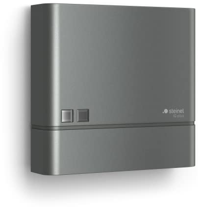 Steinel NightmatIQ Plus Twilight Sensor Anthracite, Smart Twilight Switch, 1000 W, Dusk to Dawn Timer, App Operated