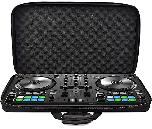 OUUTMEE Borsa da viaggio dura per Pioneer DDJ SR SR2 RR Denon MC4000 Numark NVII Mixtrack Pro 3 NV Platinum Hercules 58 cm x 37 cm x 9 cm