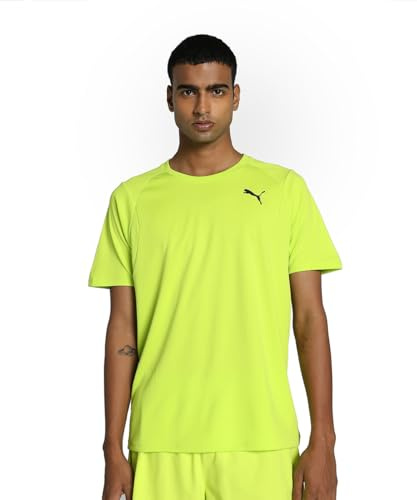 PUMA T-Shirt Fit Ultrabreathe da Uomo L Lime Pow Green