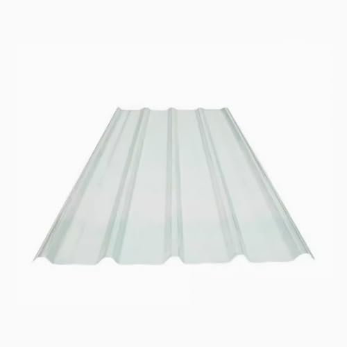 Placa de Policarbonato Corrugado,Plancha Transparente,Paneles para Tejado,Chapas Perfiladas Techo Aislantes,Lámina Techo de 3/5/6/8 Piezas,para Cochera Invernadero (0.9x1.8m/35x71in,8 Pcs)