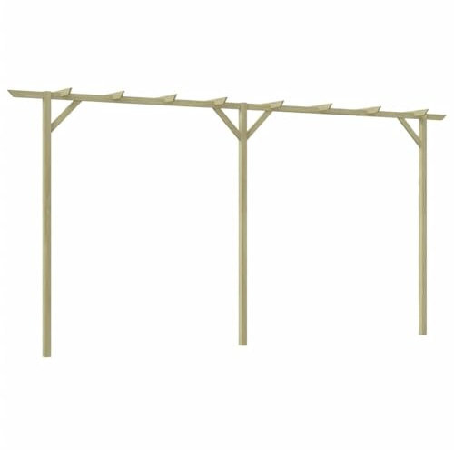 ShGaxin Pergola de Jardin 400 x 40 x 205 cm Bois,Pergola Jardin Exterieur,Tuteur Plante Grimpante Treillis
