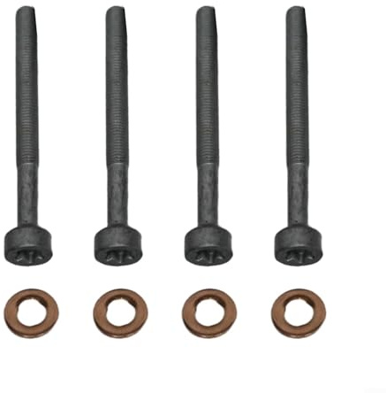 Juego de arandelas y pernos de inyector 8 piezas A0019902607 para modelos de motor diésel Mercedes A, B, C, E Clase 2007 y posteriores