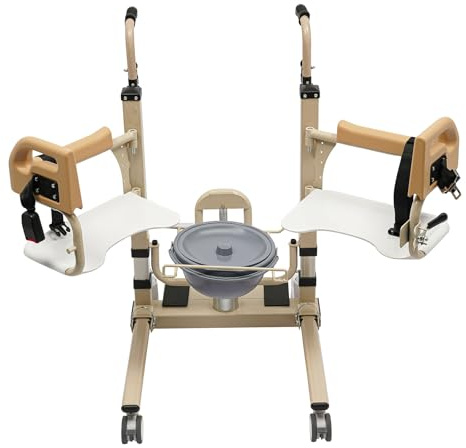 Patientenlift Rollstuhl Hydrauliklift Pflegestuhl Transportstuhl Toilettenstuhl Mobilitätshilfe Mit 180 Grad Rückenlehne Höhenverstellbar Für Pflege Zuhause Senioren