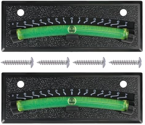 Carkio Lot de 2 bulles de niveau RV pour RV, niveau de précision, niveau bulle de remorque pour camping-car, remorque. Caractéristiques : marquages gradués pour un nivellement facile des fermetures
