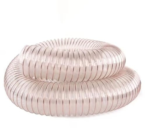 Schwerer Saug-Druck PU-Spiralschlauch - Vakuumschlauch Förderschlauch Absaugschlauch Superleicht, 1m Sehr Flexibel, Schwer Entflammbar, Für Absauganlage (150 mm Innendurchmesser)