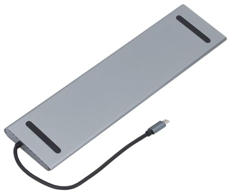 KAKAKE Hub Adaptateur Multiport 12 en 1, Station d'accueil pour Ordinateur Portable de Type C 100W pour Joueurs et Créateurs de Contenu, Alliage D'aluminium