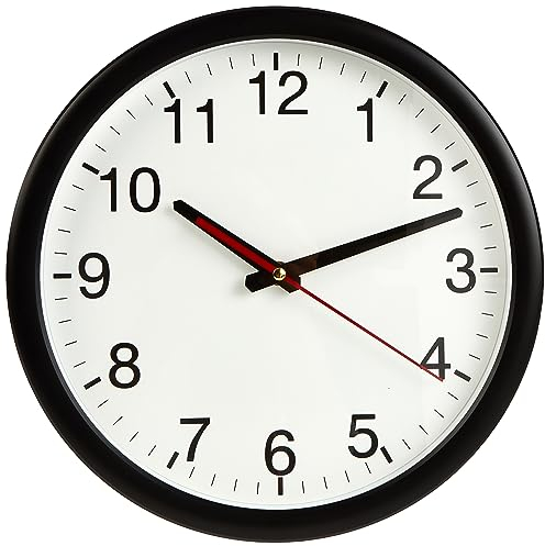 TFA 98.1077 - Reloj de Pared electrónico, 300 mm, Color Negro