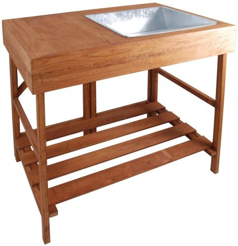 Esschert Design Hardwood Potting Table